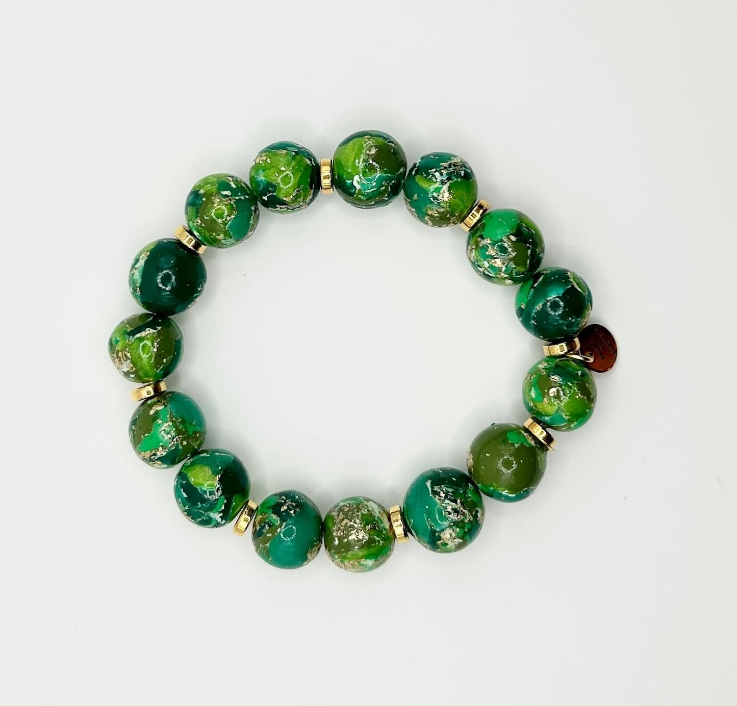 The “Emerald Collection” Handmade Polymer Clay Bracelet