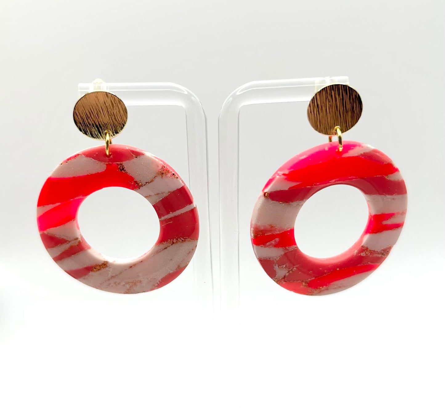 The "Pinky Promise" Collection Polymer Clay Handmade Dangle Earrings